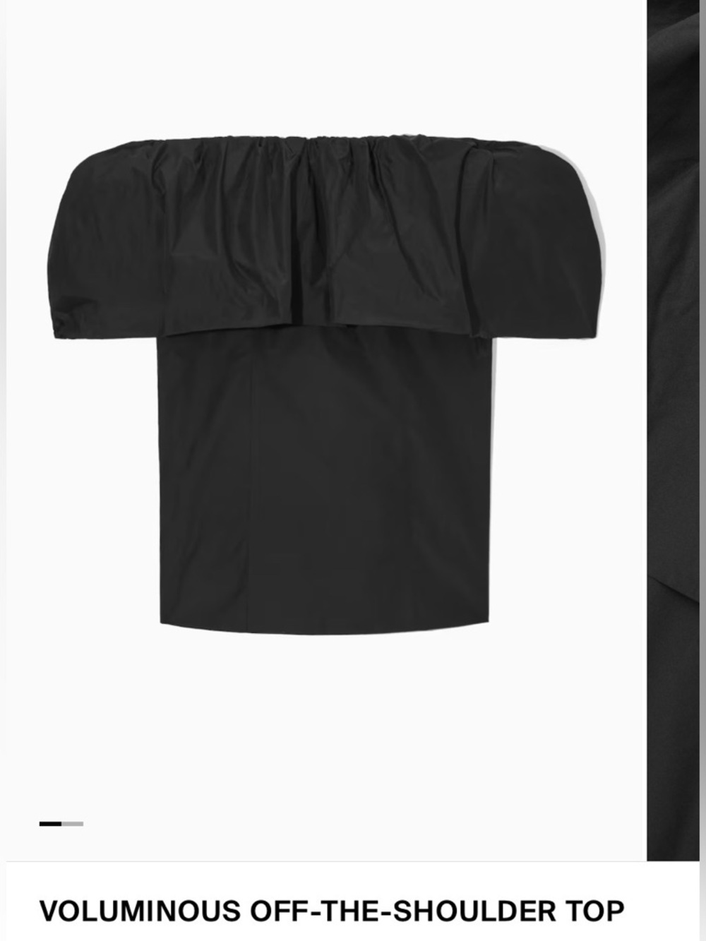 COS VOLUMINOUS OFF-THE-SHOULDER TOP